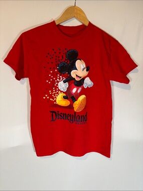 Disneyland Kids' Mickey Mouse Red Short Sleeve Graphic Tee